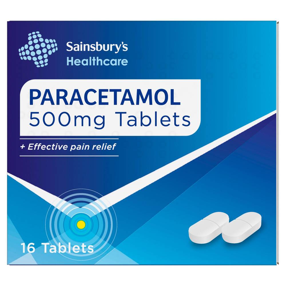 Sainsbury's Paracetamol Caplets x16