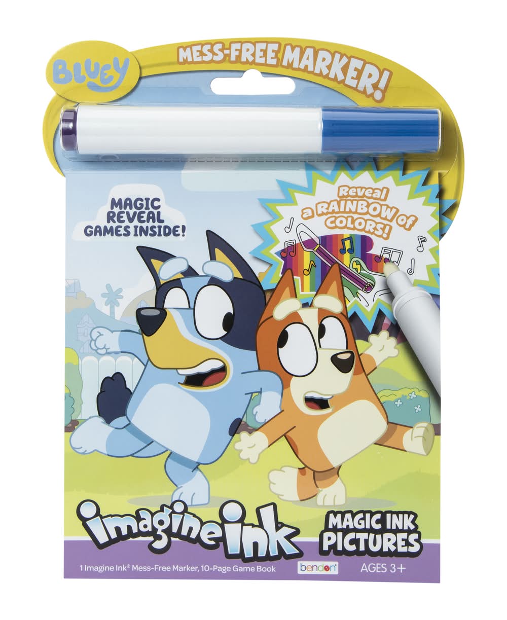 Imagine ink® Magic ink Pictures Mess-Free Coloring Book - Bluey