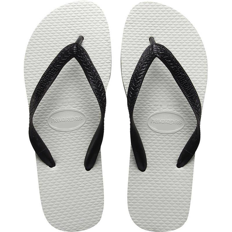 Havaianas chinelo branco com tiras pretas tradicional (tam. 37/38)