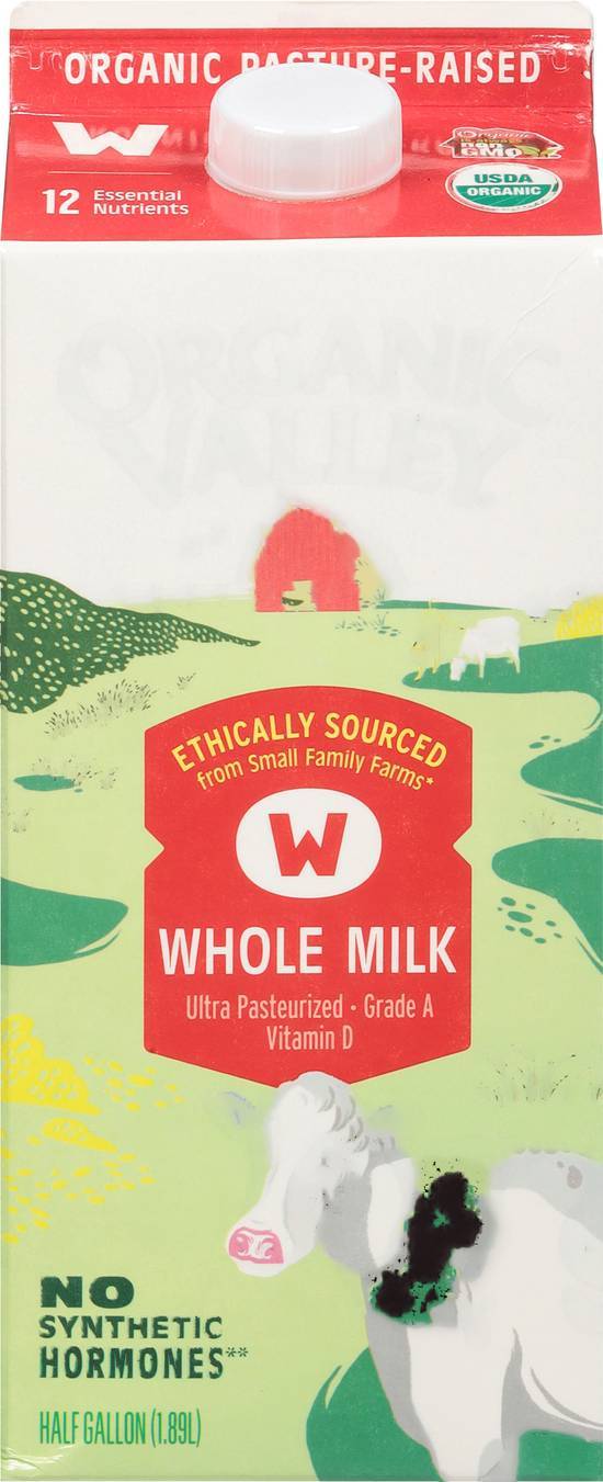 Organic Valley Ultra Pasteurized Whole Milk (0.5 gal)