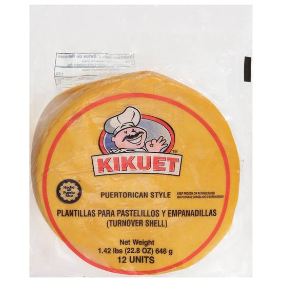 Kikuet Puerto Rican Style Turnover Shells (22.8 oz)