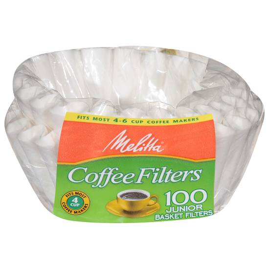 Melitta Super Premium Junior Basket Coffee Filters (100 ct)