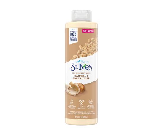 St. ives nettoyant corporel avoine & beurre de karité st. ives (650 ml nettoyant corporel) - oat shea butter body wash (650 ml)