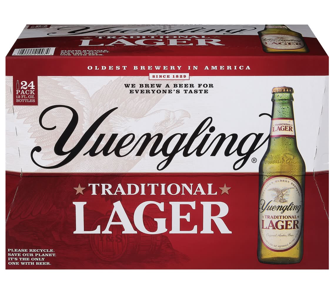 Yuengling Traditional Lager Beer (24 x 12 fl oz)
