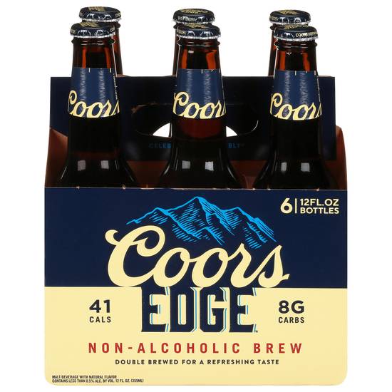 Coors Edge Non-Alcoholic Brew Beer (6 ct, 12 fl oz)