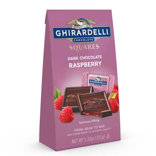 Ghirardelli Dark Chocolate with Raspberry Filling