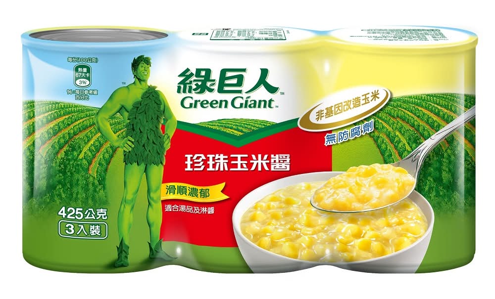 綠巨人珍珠玉米醬(3入組) <425g克 x 3 x 1Can罐>
