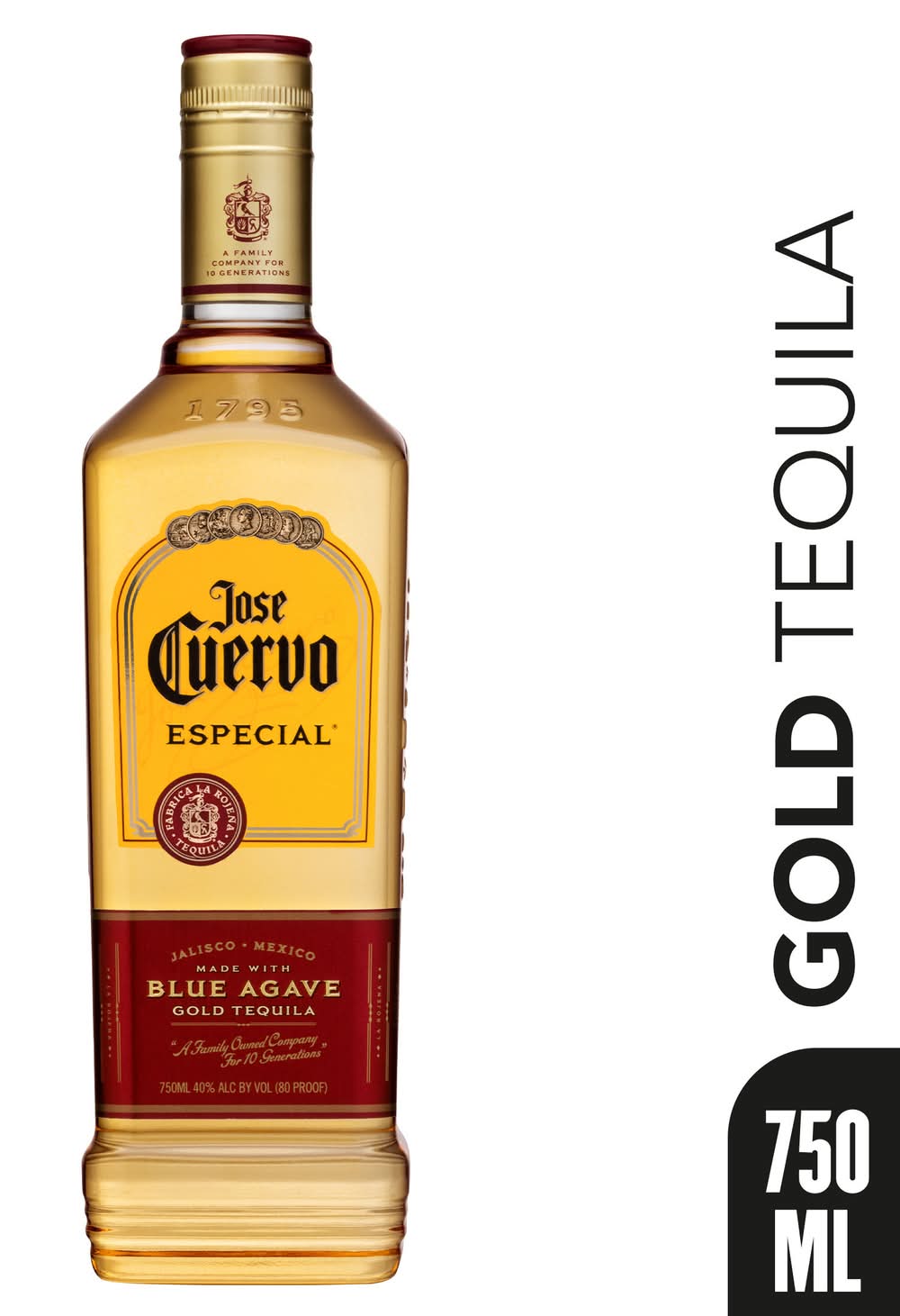 Jose Cuervo Especial Blue Agave Gold Tequila (750 ml)