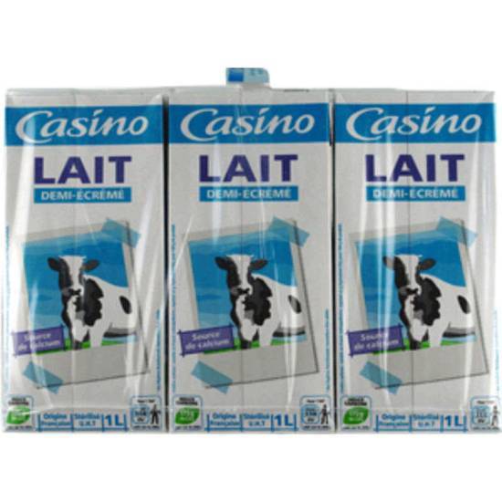 Casino lait demi-écrémé 6x1 L