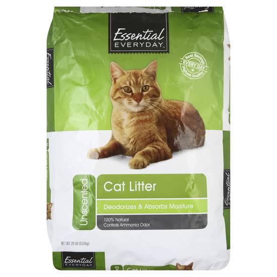Essential Everyday Unscented Cat Litter (20 lbs)
