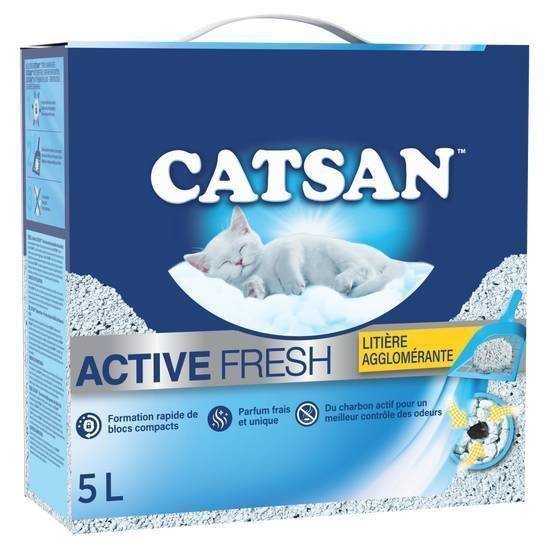 Catsan litière active fresh  pour chat 5l