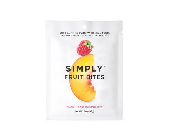 Simply: Fruit Bites - Peach & Raspberry
