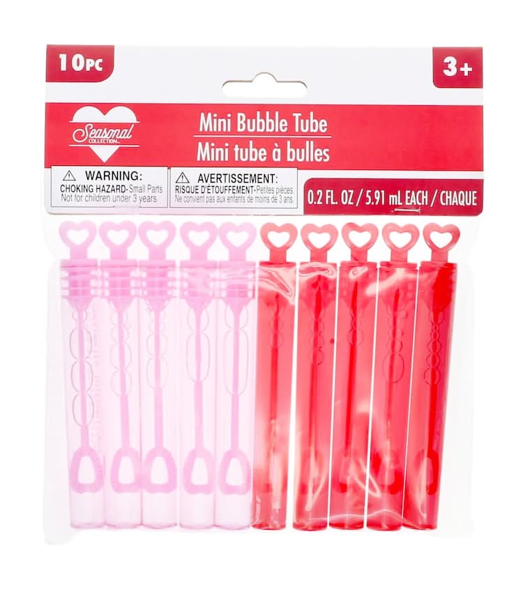 Season Collection Mini Bubble Tubes, 10-pc Pack.