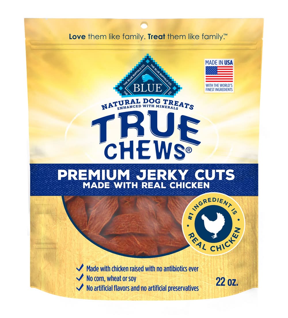Blue Buffalo® True Chews Premium Jerky Cuts All Life Stages Dog Treats - Natural, Chicken (Flavor: Chicken, Size: 22 Oz)