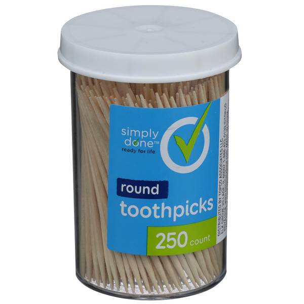 Simply Done Round Toothpicks (250 ct)