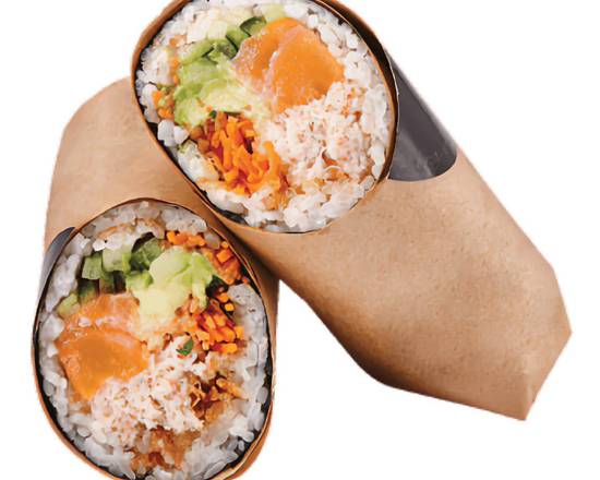 Salmon Masago Sushi Burrito
