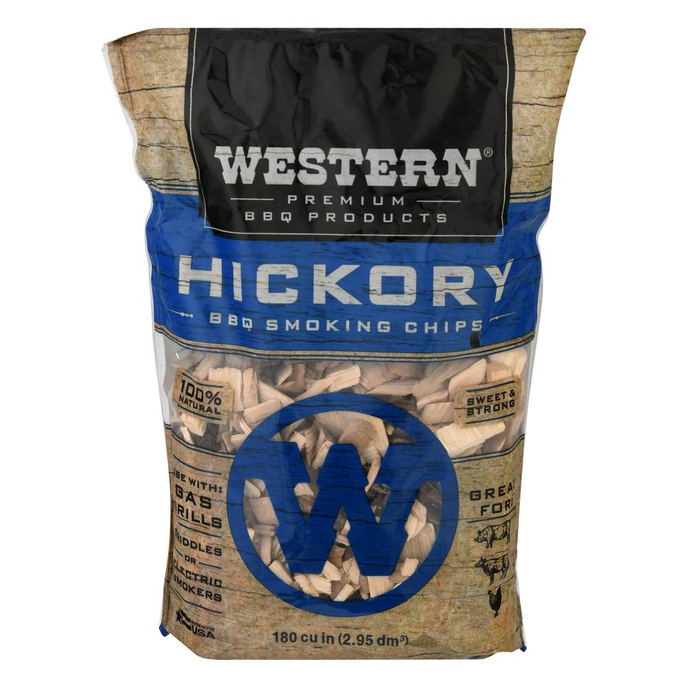 Western Hickory Bbq Smoking Chips (1.79 lbs)