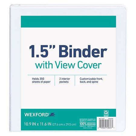 Wexford Round Ring Binder 1.5 Inch 1.5 Inch