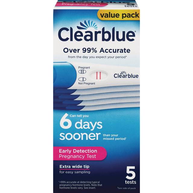 CLEARBLUE 6 DAYS SOONER EARLY DETECTION PREGNANCY TEST 5PK