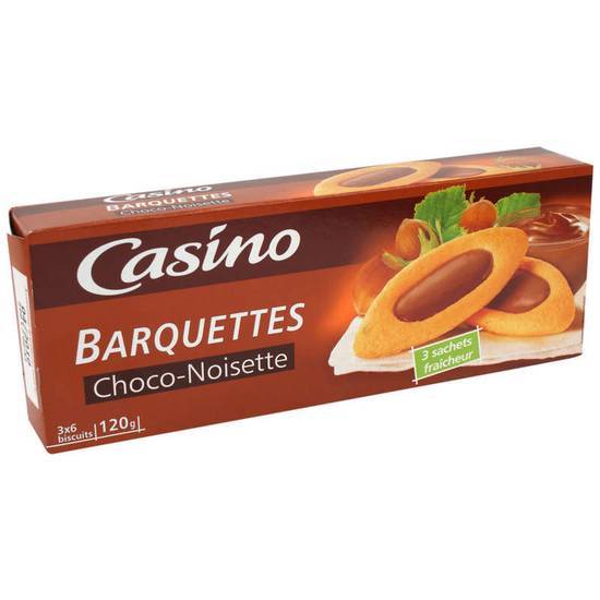 Casino Biscuits - Barquettes - Chocolat - Noisette - Gouter enfant 120 g