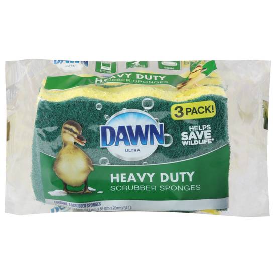 Dawn Ultra Heavy Duty Scrubber Sponges (3 ct)