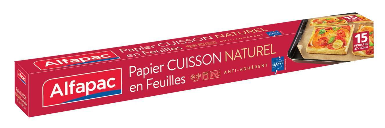 Papier cuisson naturel 15 feuilles