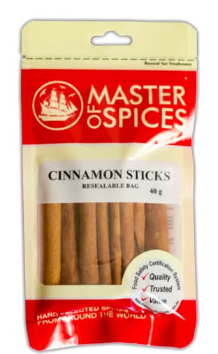Master Of Spices Cinnamon Sticks 40g