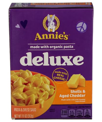 Annie's Homegrown Creamy Deluxe Aged Cheddar Macaroni & Cheese