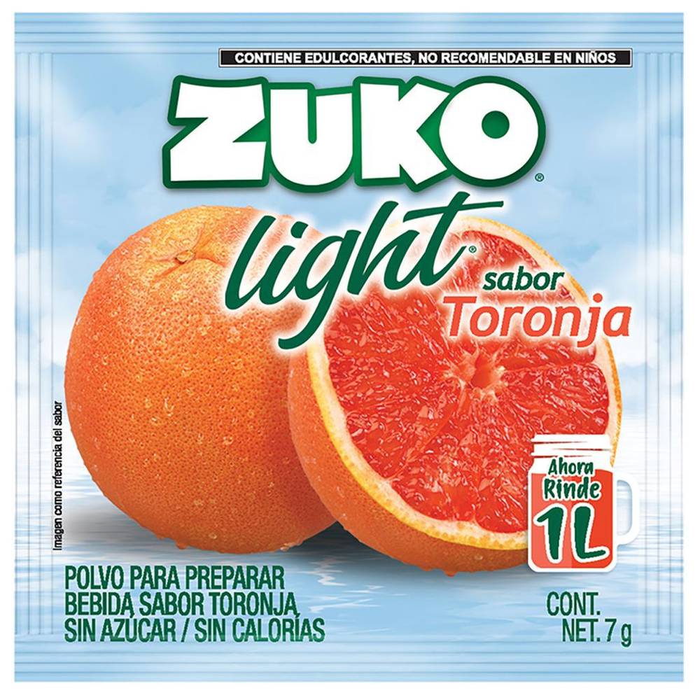 Zuko · Bebida light en polvo sabor toronja (7 g)