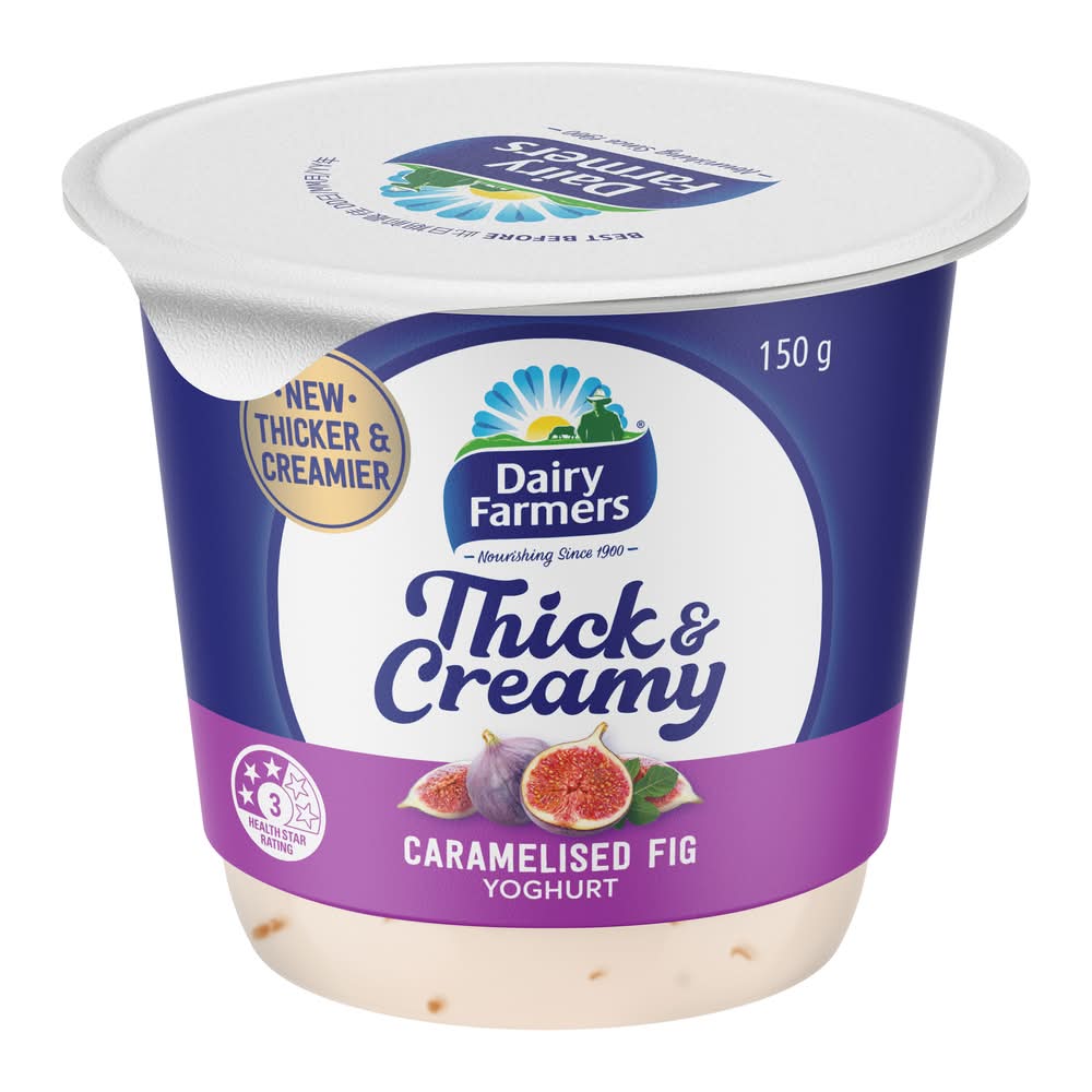 Dairy Farmers Thick & Creamy Caramelised Fig Yoghurt (150g)