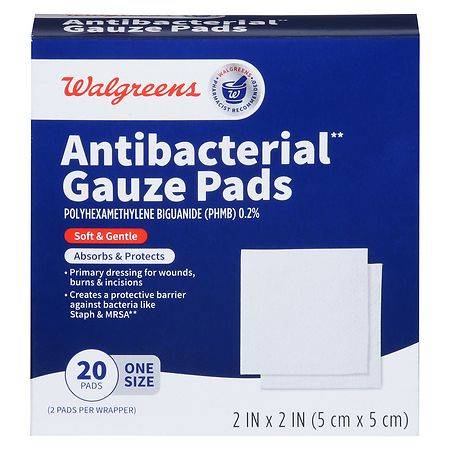 Walgreens Antibacterial Gauze Pads