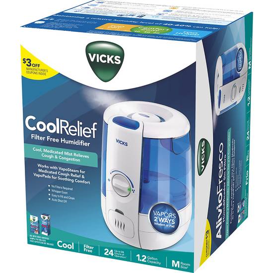 Vicks 1.2 gal CoolRelief Filter Free Humidifier (1 ct)