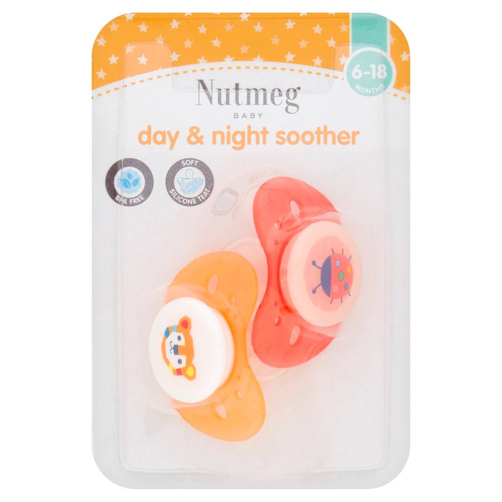 Nutmeg Baby Day & Night Soother 6-18 Months