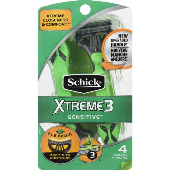 Schick Xtreme3 Sensitive 4 Razors (4 ea)