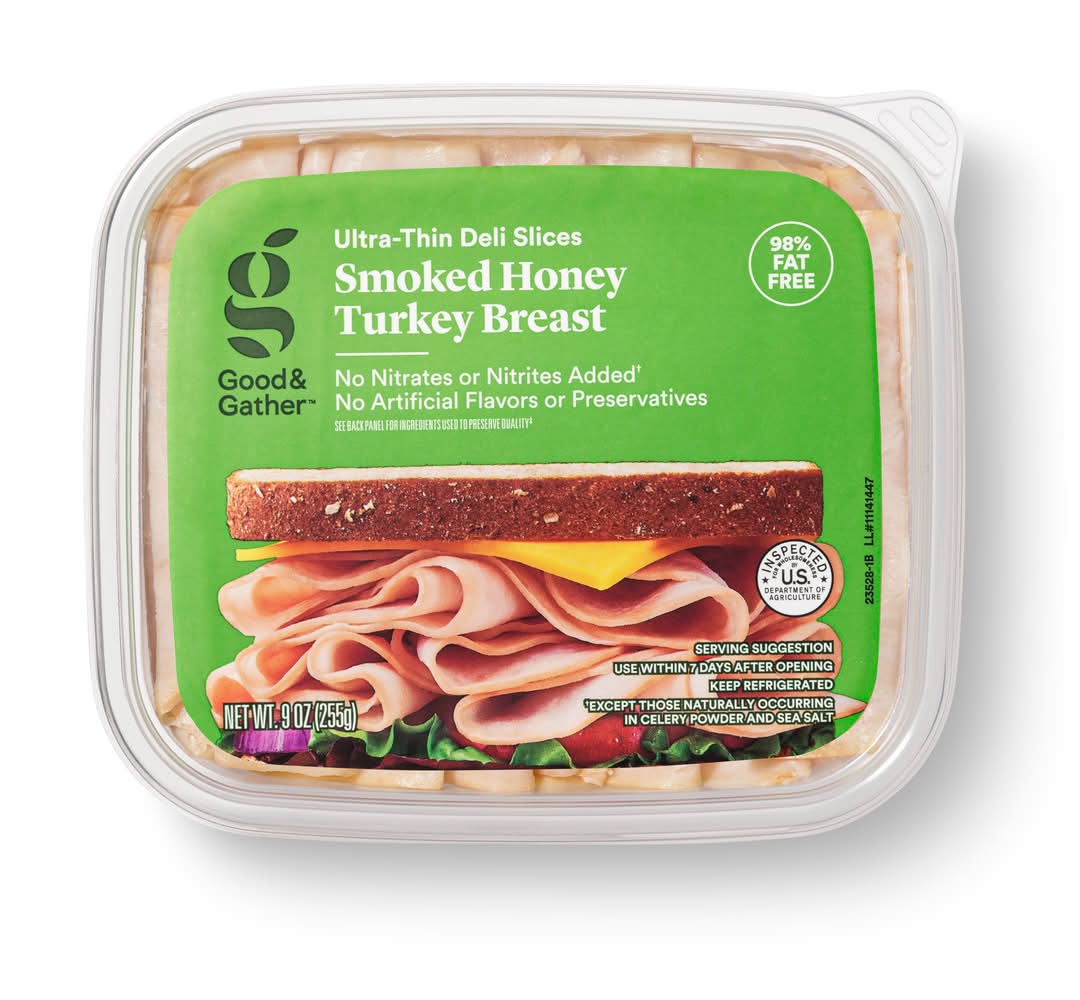 Good & Gather Smoked Honey Sliced Turkey Breast (9 oz)
