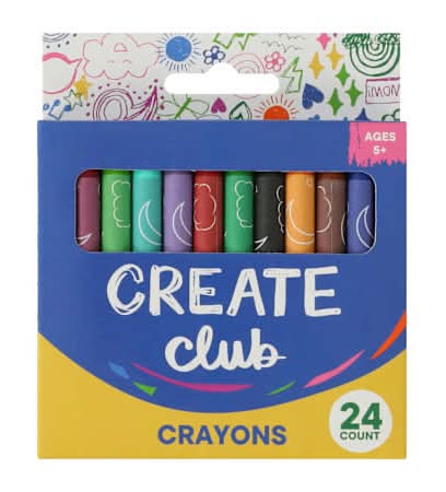 Create Club Crayons 24-Pack