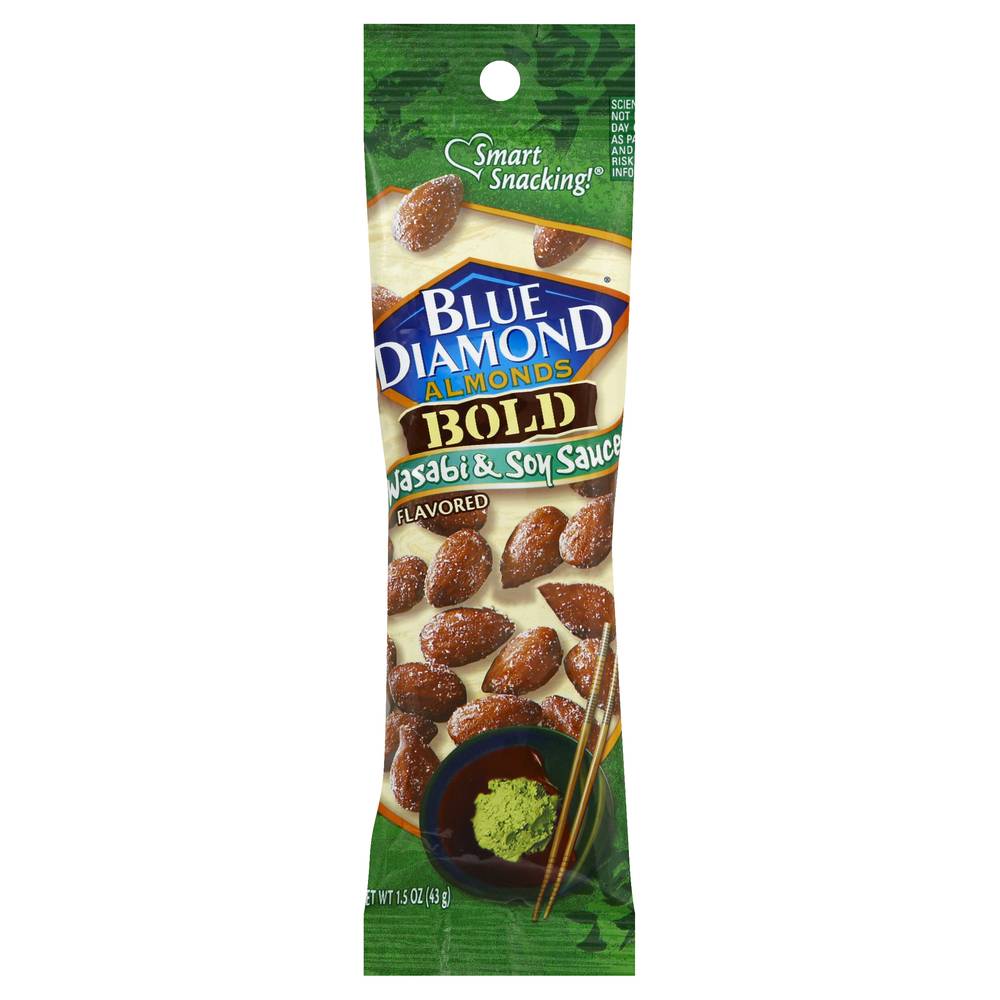 Blue Diamond Smart Snacking! Bold Almonds, Wasabi-Soy Sauce (1.5 oz)