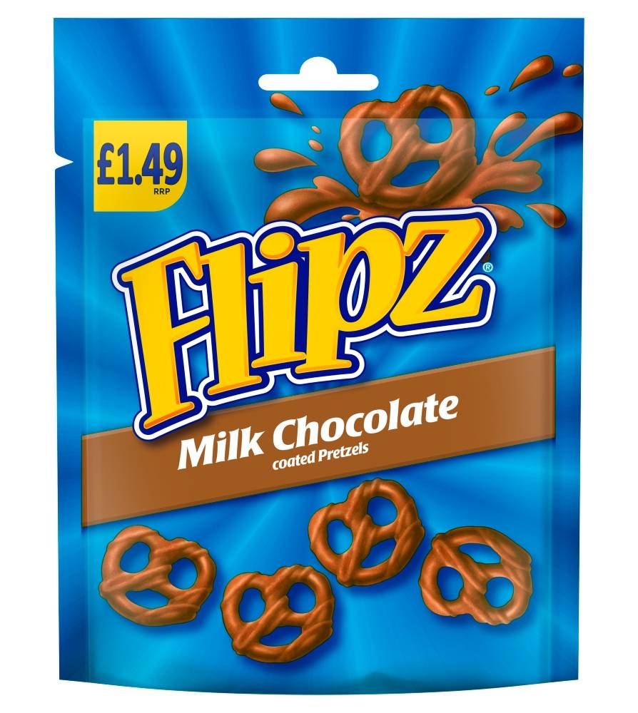 Flipz Milk Chocolate, Pretzels (80g)