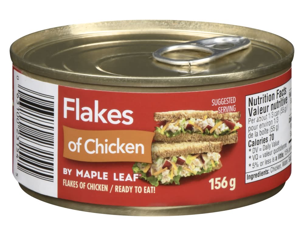Maple leaf flocons de poulet - flakes of chicken