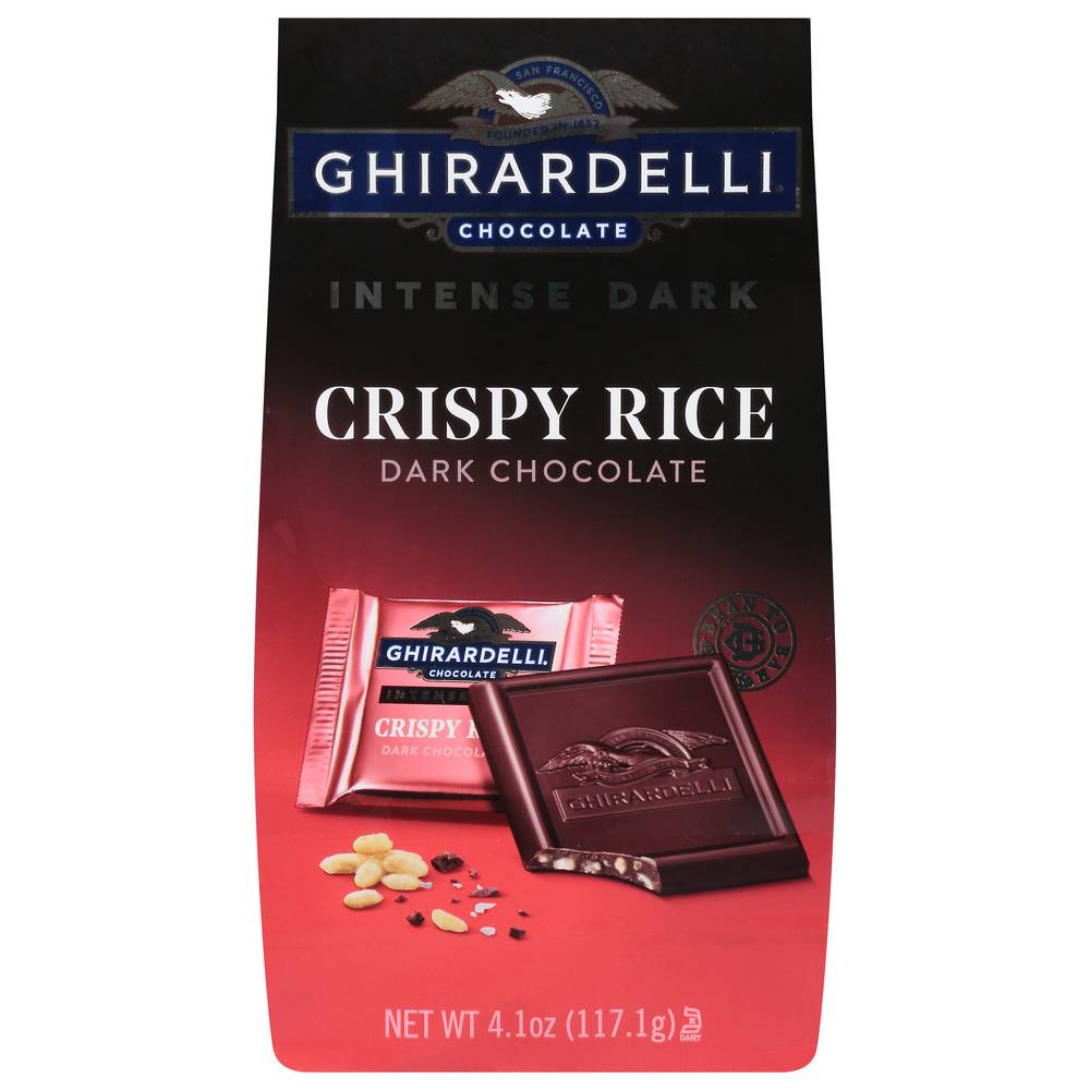 Ghirardelli Crispy Rice Intense Dark Chocolate Squares