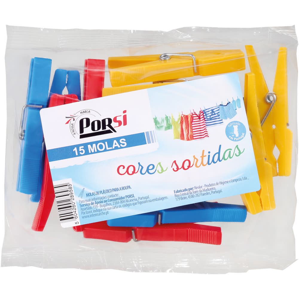 PorSi - Molas plÃ¡sticas, 15 unidades