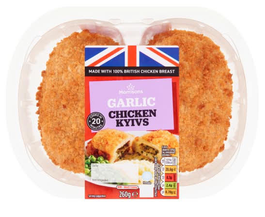 Morrisons Garlic Chicken Kyivs (260g)