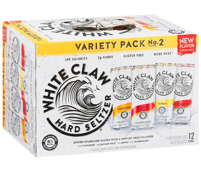 White Claw Hard Seltzer No 2 Variety - 12 Pack