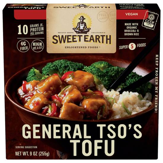 Sweet Earth Frozen Vegan General Tso's Tofu Meal 9oz