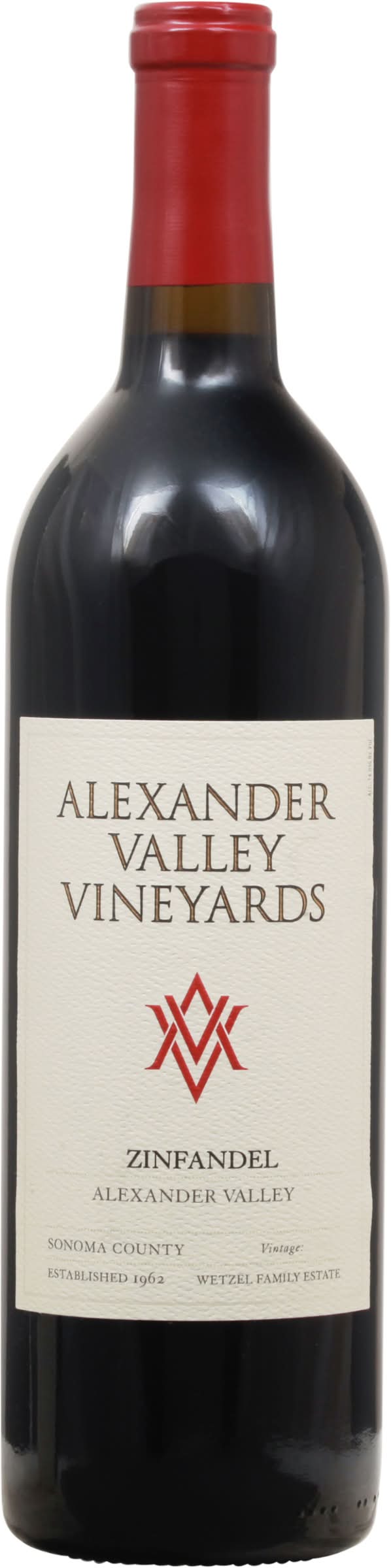 Alexander Valley Vineyards California Zinfandel, 2018 (750 ml)
