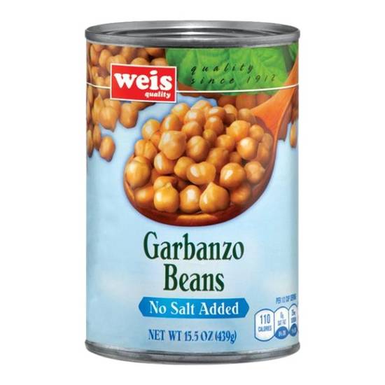 Weis Quality Canned Veg-Beans No Salt Added Garbanzo