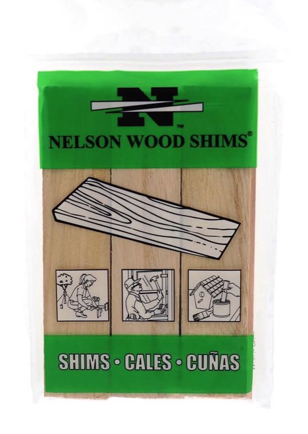 Nelson 1.5 In. W X 6 In. L Wood Shim 9 Pk