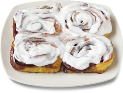 Bakery White Iced  Cinnamon Rolls - 4 Count