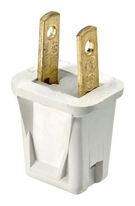 Leviton Commercial And Residential Thermoplastic Straight Blade Plug 1-15P 20-18 Awg 2 Pole 2 Wire