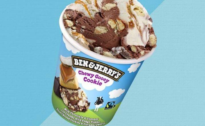 Ben & Jerry's Chewy Gooey Cookie Ice Cream 458ml